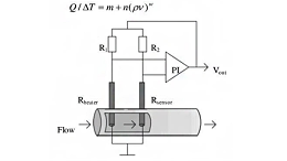 热式气体质量流量计的基本测量原理（图）